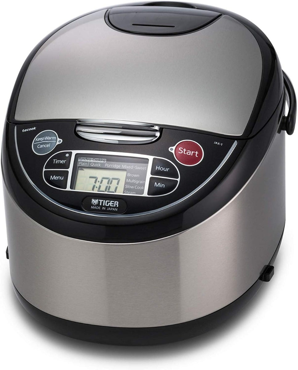 Tiger 10-Cup Micom Rice Cooker with Food Steamer & Slow Cooker