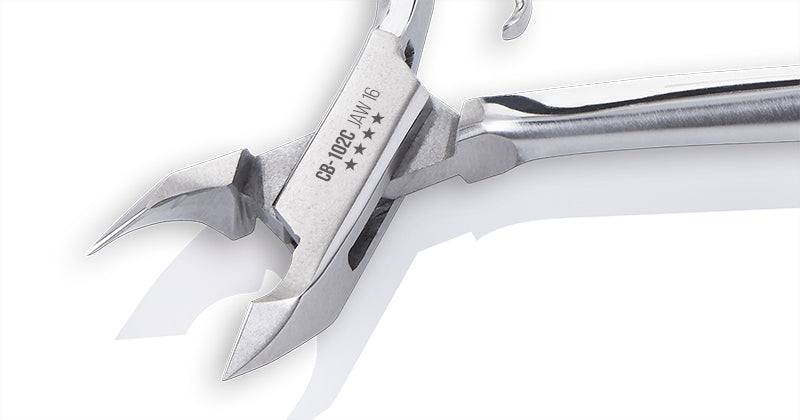 OMI Stainless Steel Cuticle Nipper CB-102C Jaw 14