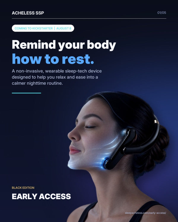 ACHELESS SSP SLEEP- TECH WEARABLE DEVICE FOR SLEEP INDUCTION ( MADE IN KOREA)