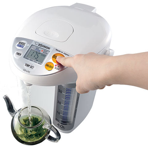 Zojirushi 4.0 Liter Panorama Window Micom Water Boiler and Warmer, White( MADE IN JAPAN)