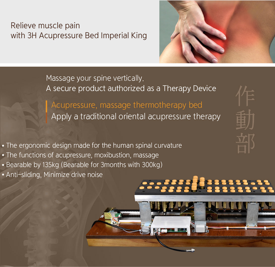 3H SMART ACUPRESSURE BED ( 3H -1300N KING ) MADE IN KOREA