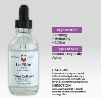 Le-Blen Nano Collagen Peptide Serum  2 oz ( MADE IN USA ) 