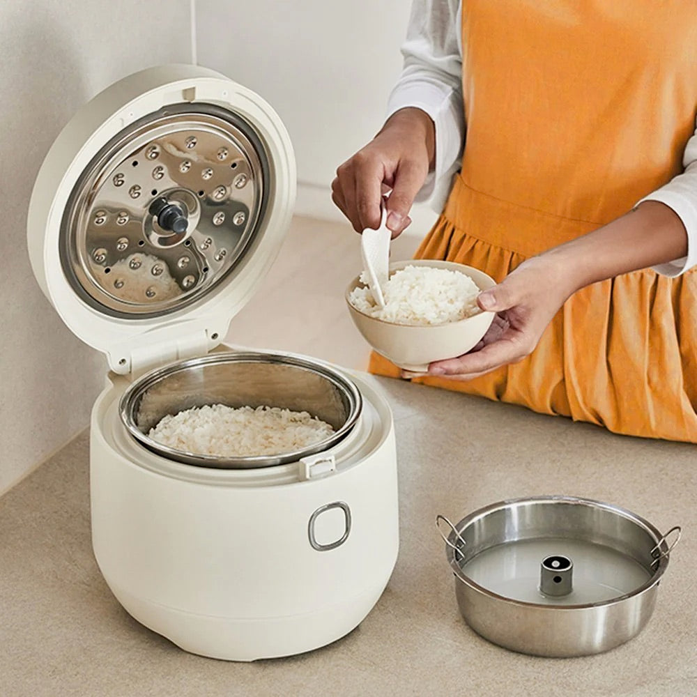 BANU LOW CARB RICE COOKER WHITE 2.4L- KOREA