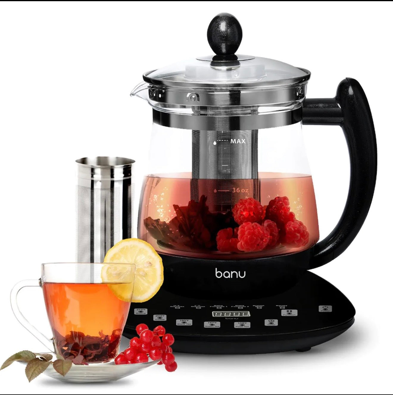 BANU LOW ELECTRIC KETTLE SMARTTEA POT - KOREA