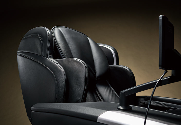 FUJIIRYOKI JP 4100 - PREMIUM MODEL CYBER-RELAX AI WITH REAL LEATHER  ( MADE IN JAPAN) 