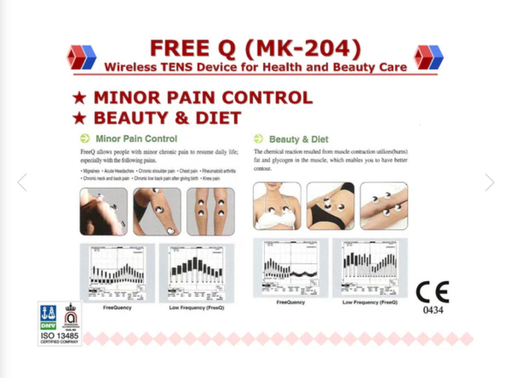 MK-204 H3 FreeQ: Wireless Multi-Functional Electrical Therapy Device ( MADE IN KOREA) 4 CUPS