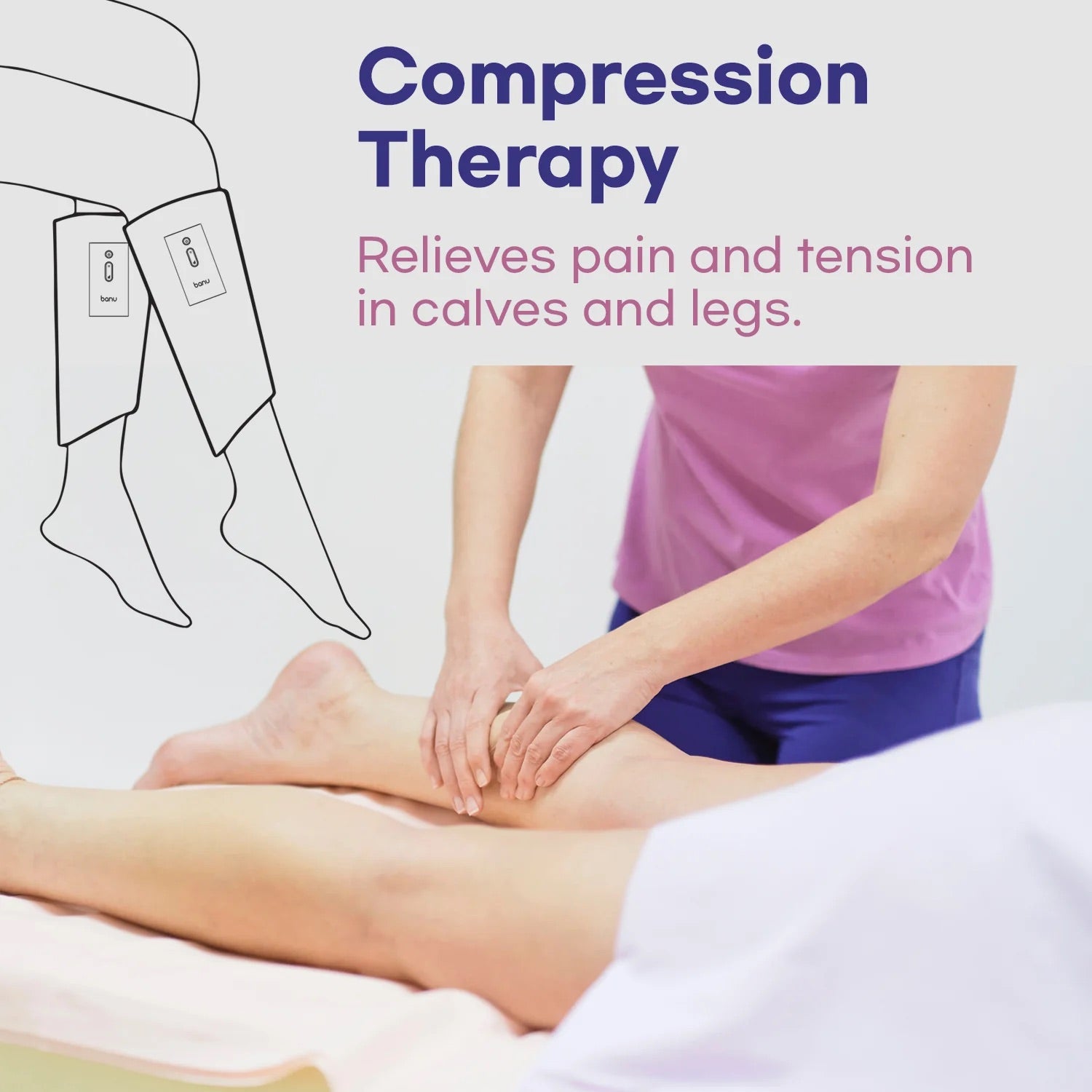 BANU CORDLESS CALF MASSAGE AIR COMPRESSION