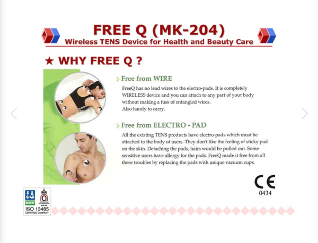MK-204 H3 FreeQ: Wireless Multi-Functional Electrical Therapy Device ( MADE IN KOREA) 6 CUPS