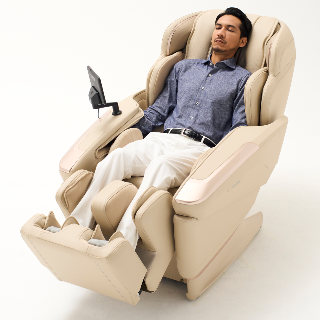 FUJIIRYOKI Cyber Relax Ai-5D Ai Ultra Premium Massage Chair ( MADE IN JAPAN) - IVORY 