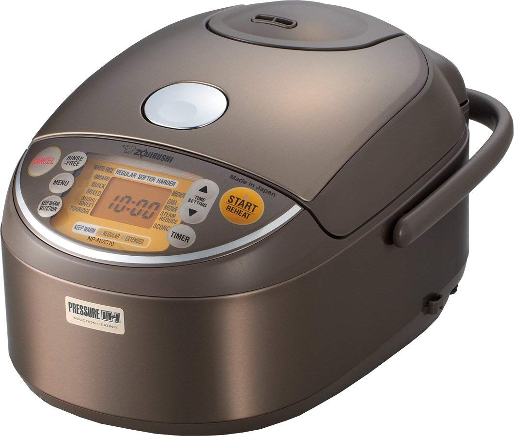 Zojirushi 5.5 Cups Pressure Induction Heating Stainless Rice Cooker & Warmer( MADE IN JAPAN)
