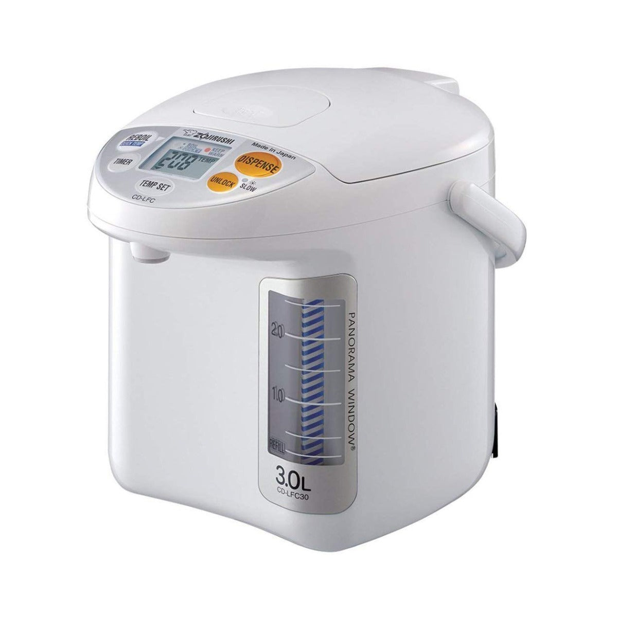 Zojirushi 3.0 Liter Panorama Window Micom Water Boiler and Warmer, White( MADE IN JAPAN)