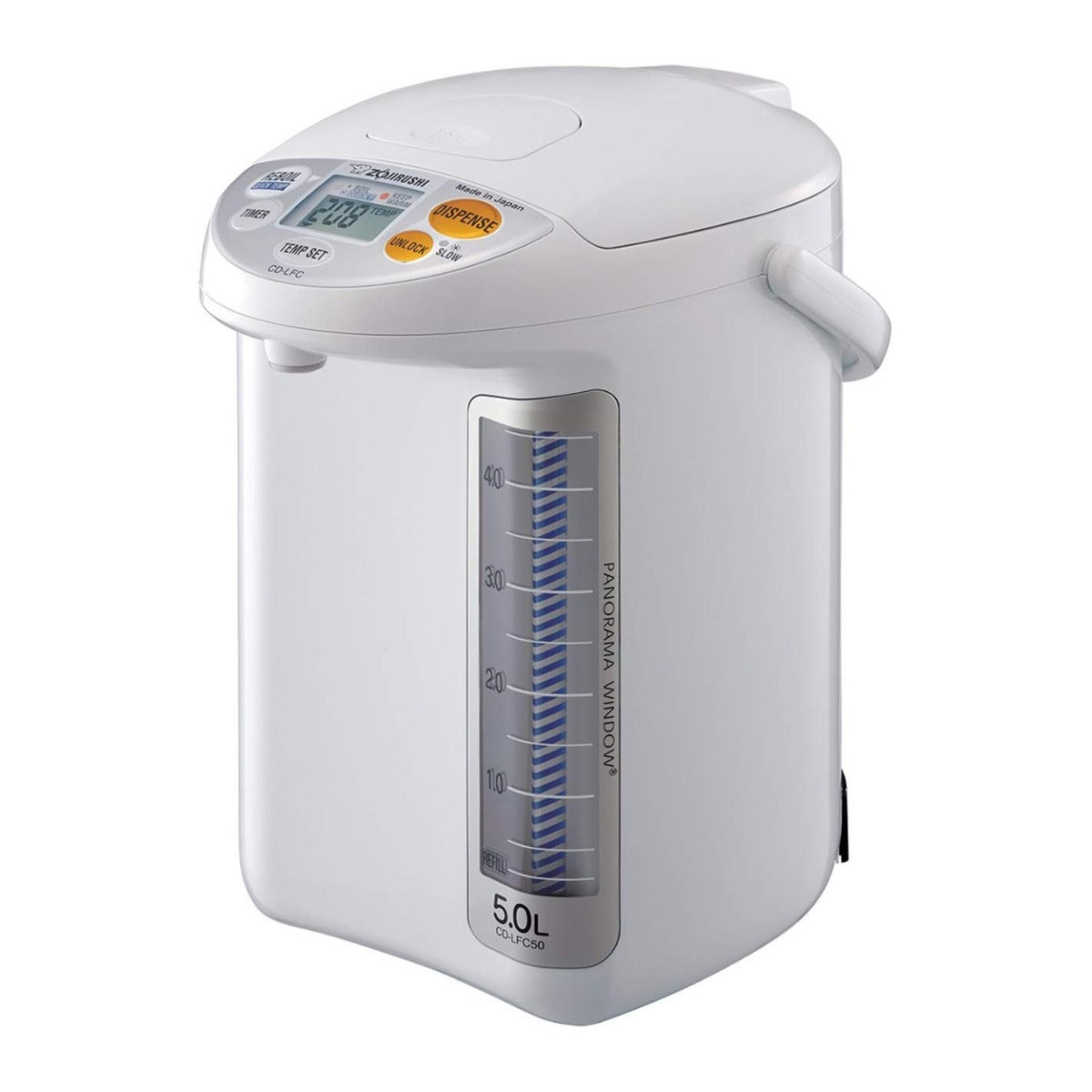 Zojirushi 5.0 Liter Panorama Window Micom Water Boiler and Warmer, White( MADE IN JAPAN)